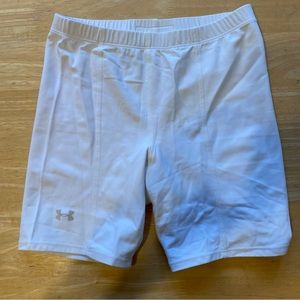 Under Armour White Compression Athletic Shorts